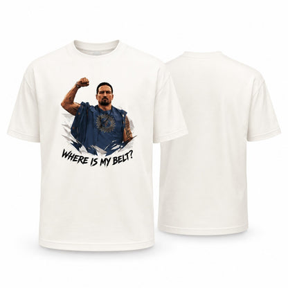 T-Shirt USYK17 – Where Is My Belt? (White)