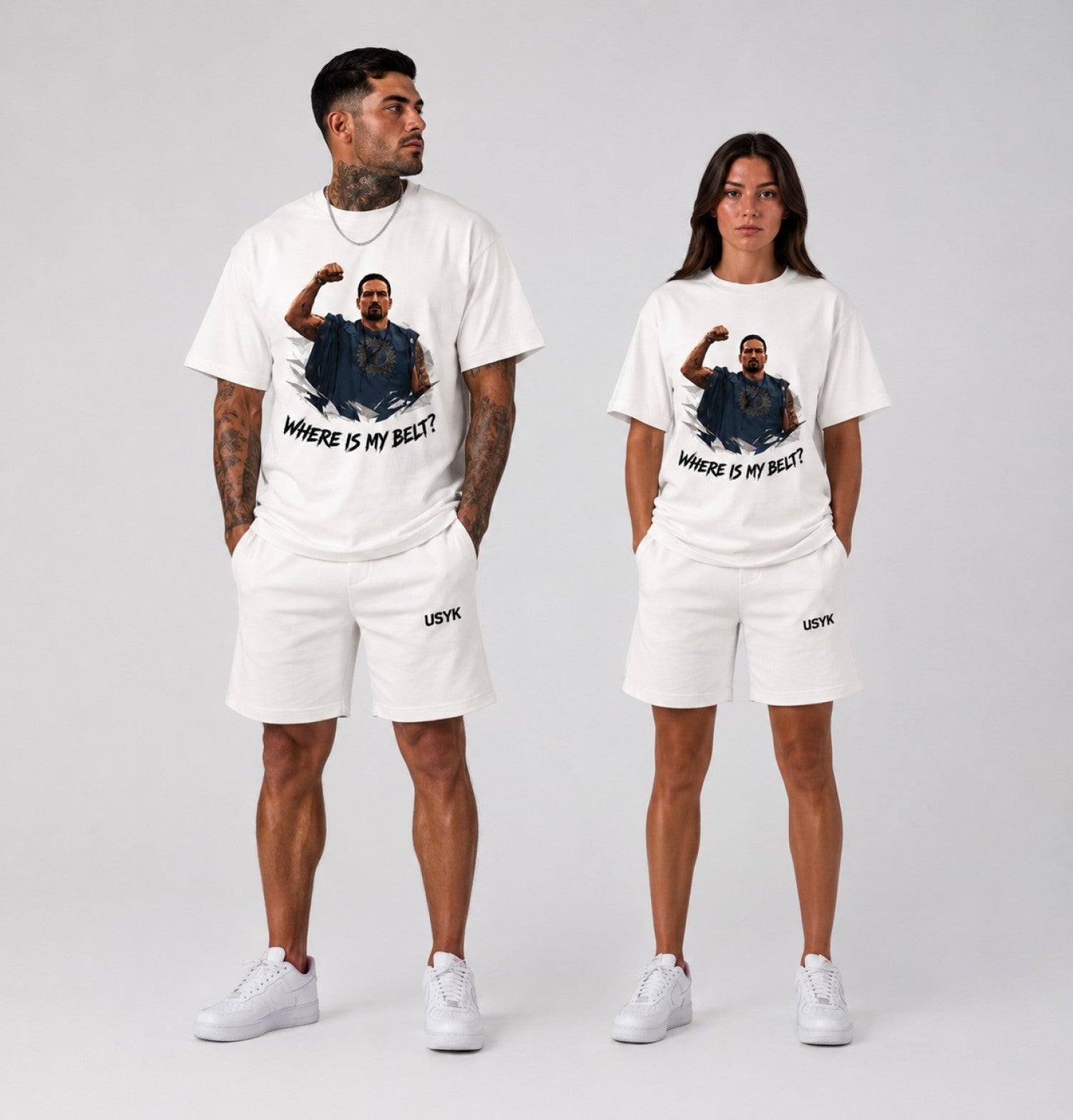 T-Shirt USYK17 – Where Is My Belt? (White)